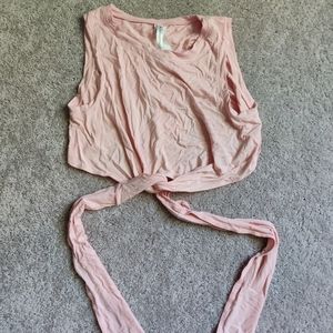 Fabletics pink wrap top
